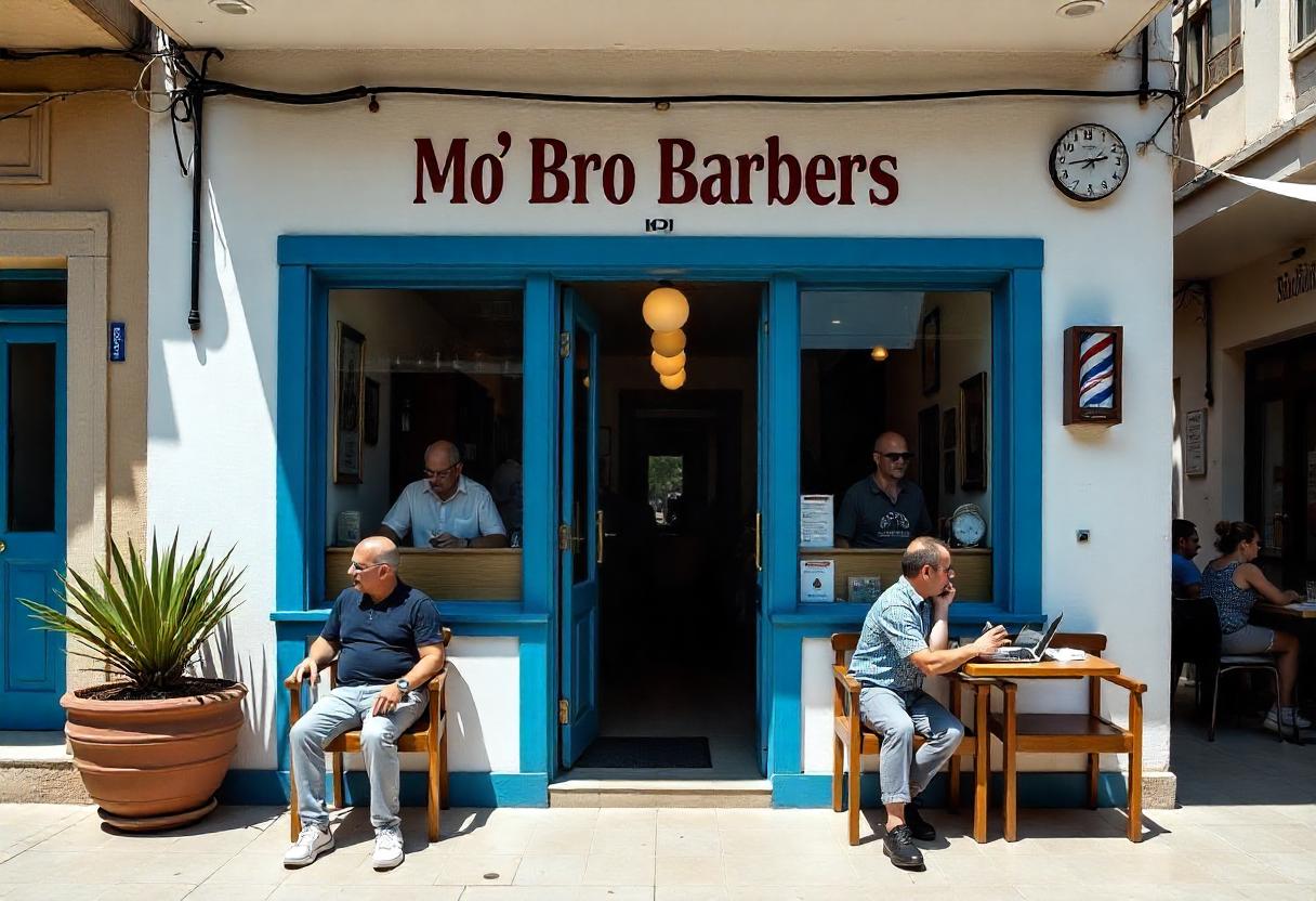 Εσωτερικό κουρείου Mo' Bro Barbers